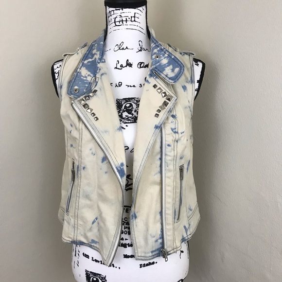 Heartloom Jackets & Blazers - HP ❤️Heartloom denim jean vest punk Moto 80’s 90’s